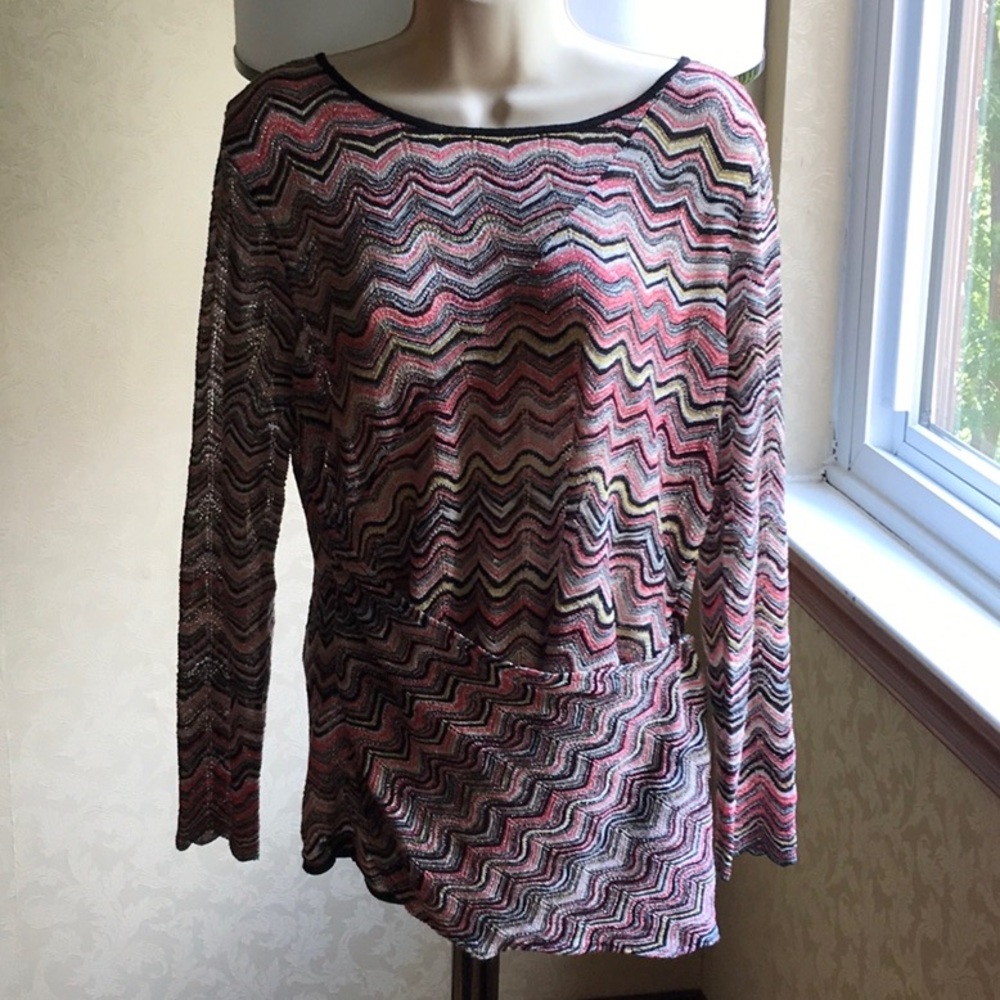 Nic + Zoe Floating Striped Top